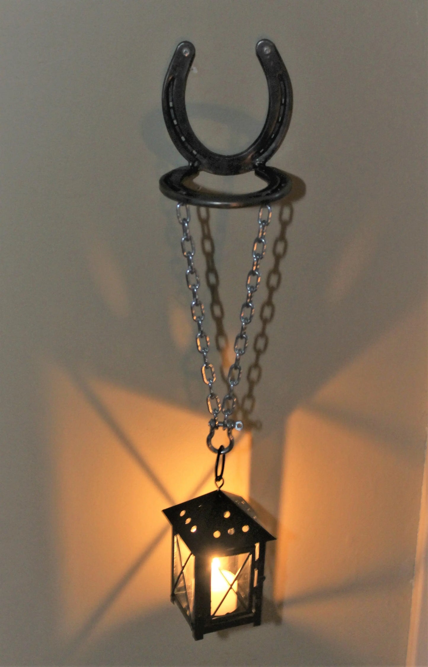 Wall mount Hanging Lantern Rusted Rustics