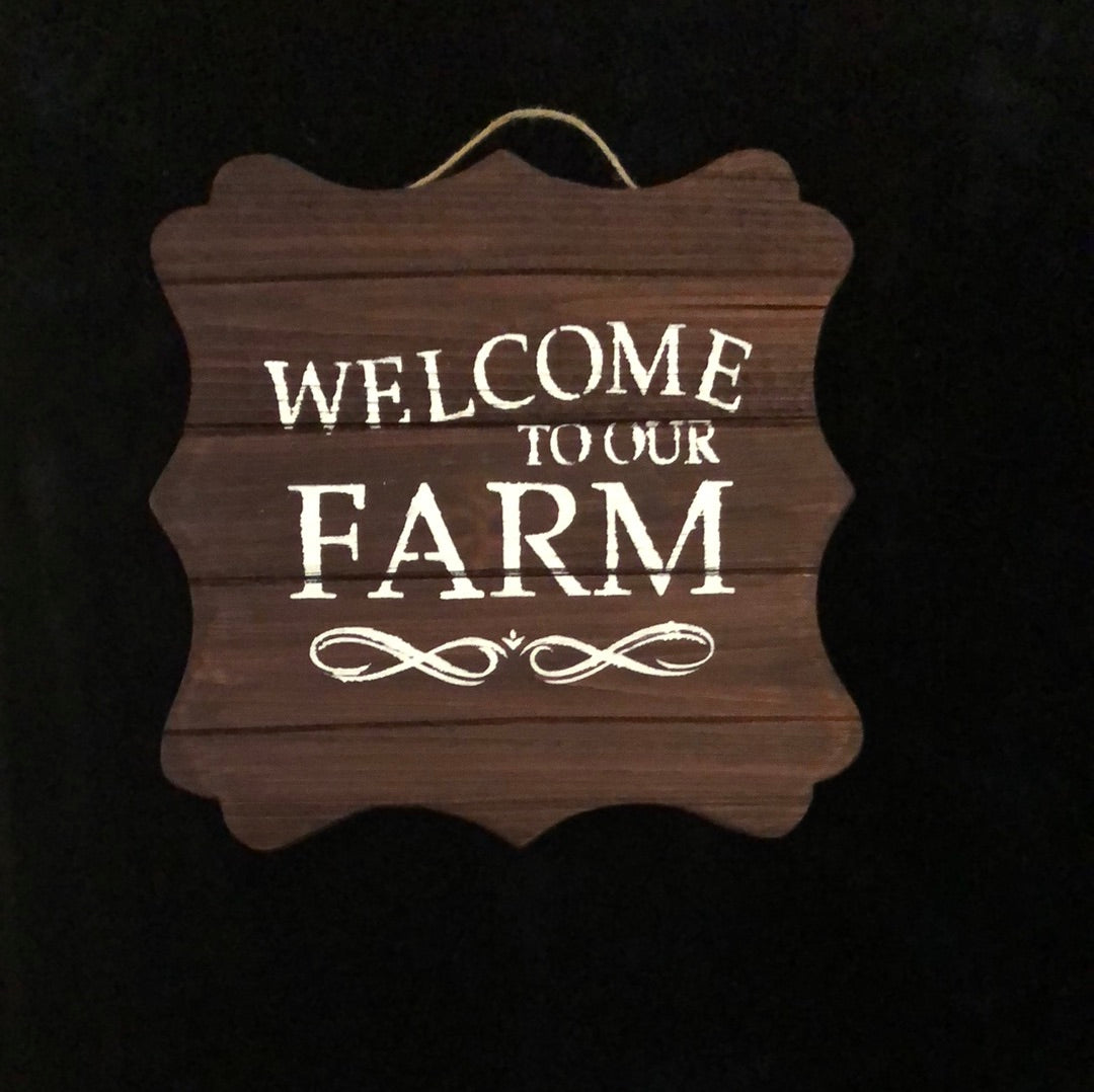 Welcome sign Rusted Rustics