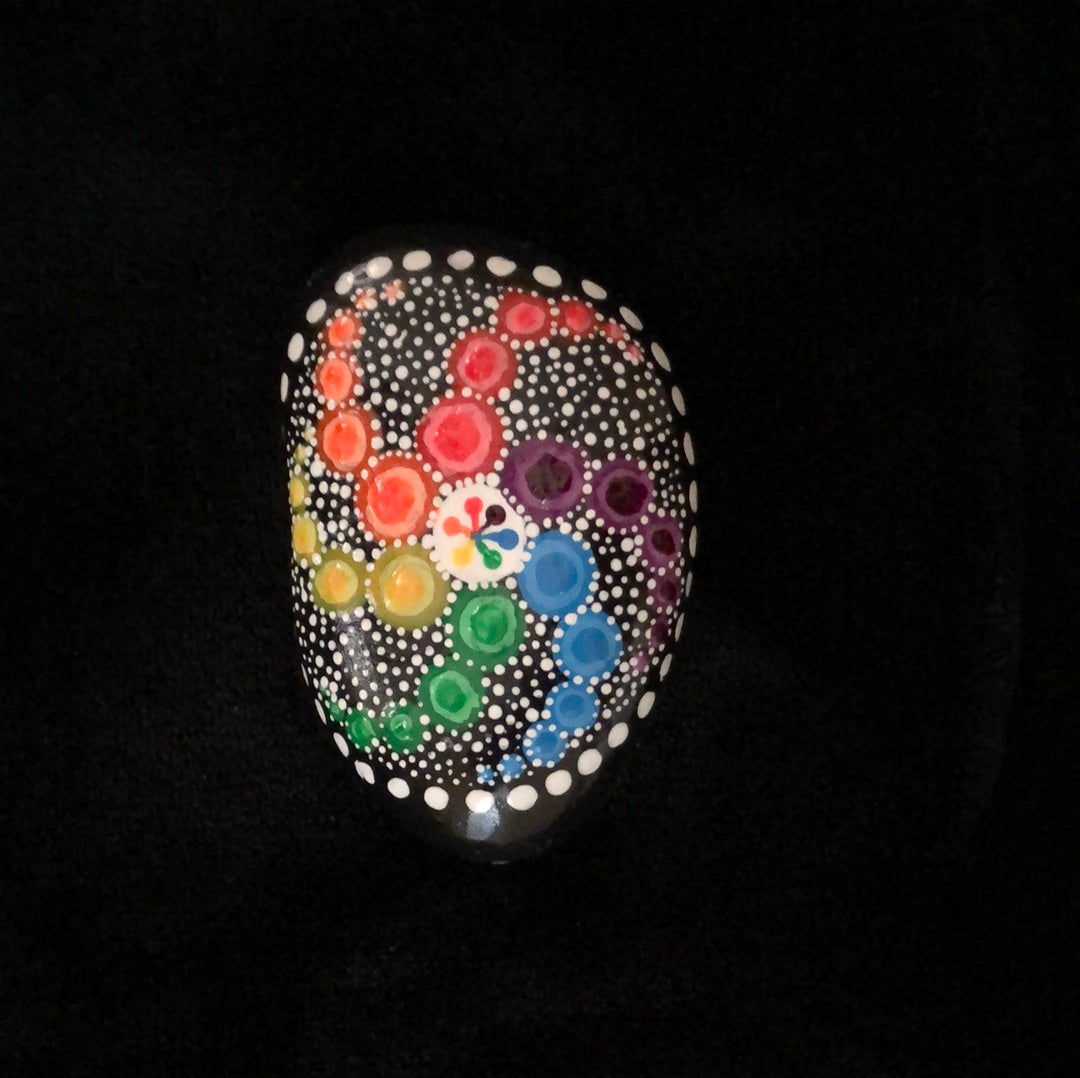 Hand painted paper weight Rusted Rustics